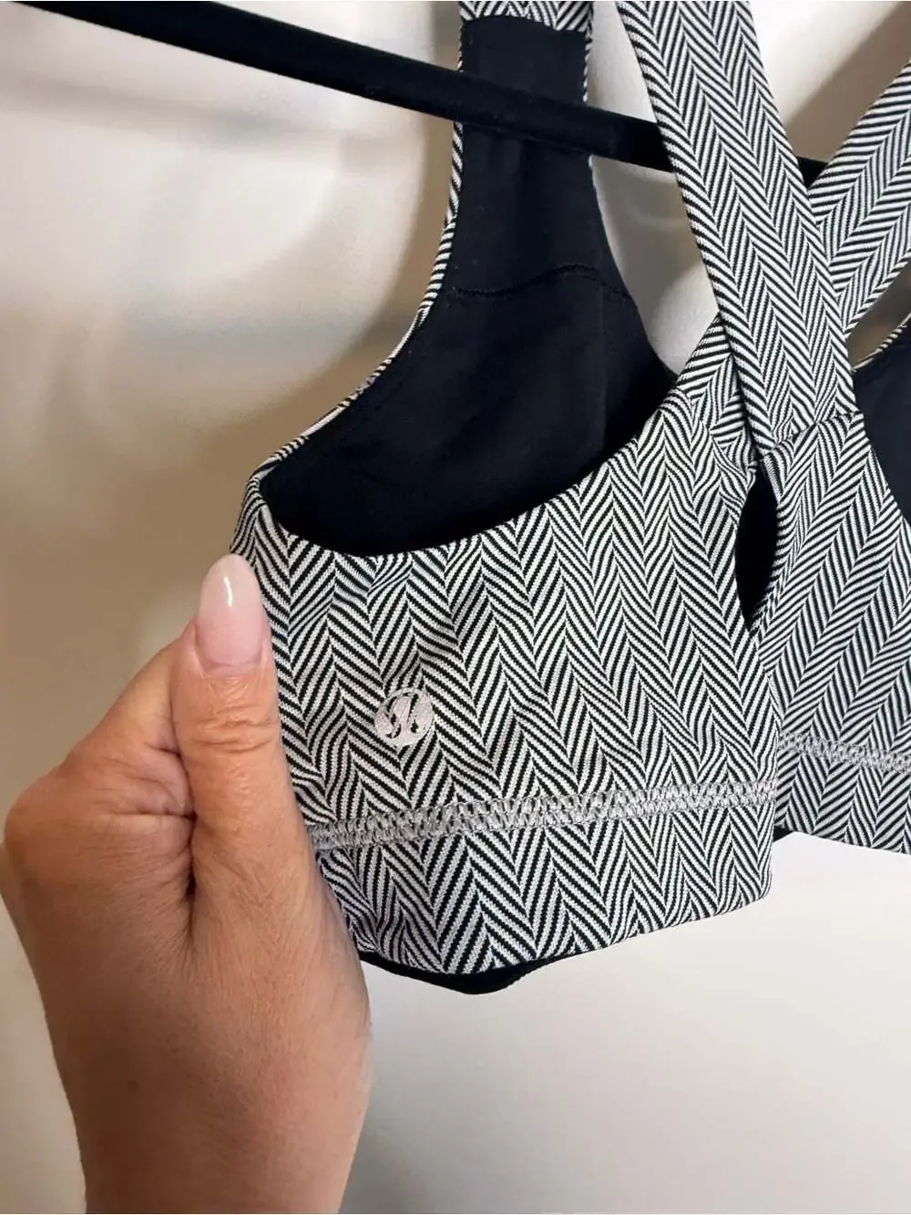 Lululemon All Sport Bra white black